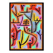 Notecard-Clásico/Vintage-Paul Klee 10 Felicitación