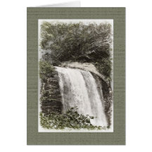 Notecard de la cascada tarjeta
