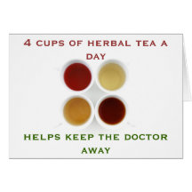 notecard de la infusión de hierbas tarjetas