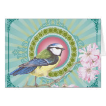 Notecard de moda del pájaro… tarjeta