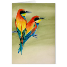 Notecard del pájaro tarjeta