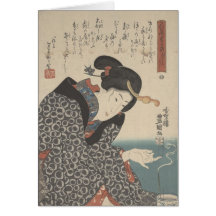 Notecard japonés del moxibustion- tarjetón