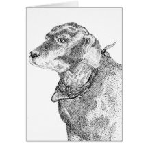Notecard negro del Pointillism del laboratorio Felicitación