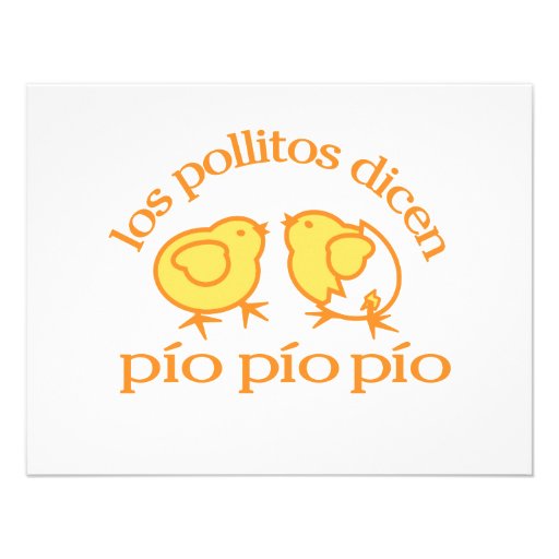Notecards del Los Pollitos Dicen Invitación
