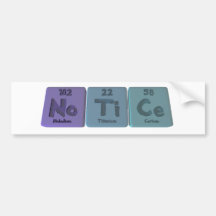 Notice-No-Ti-Ce-Nobelium-Titanium-Cerium.png Etiqueta De Parachoque