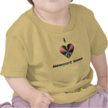 Noticias de Newport -- Púrpura y turquesa Camiseta