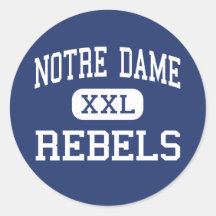 Notre Dame - rebeldes - alta - Saint Louis Missour Pegatinas