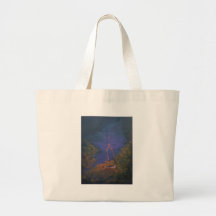 Nouveau bien en el crepúsculo bolsa lienzo
