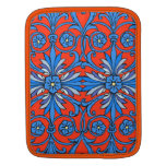 Nouveau del arte del vintage en sombras del azul funda para iPads