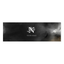 Nouveau Gray Small Cartoes De Visitas