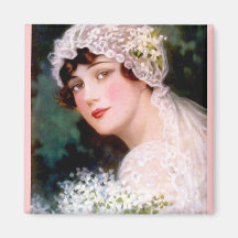 Novia 1915 imán de frigorífico