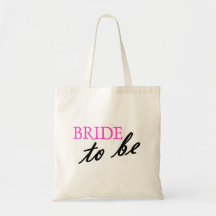 Novia a ser bolsas lienzo