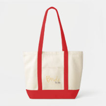 Novia a ser (escritura amarilla) bolsas de mano