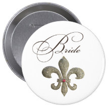 Novia Bling de NOLA de la flor de lis Pins