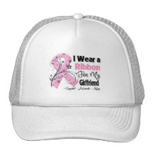 Novia - cinta del rosa del cáncer de pecho gorros bordados