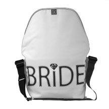 Novia con la bolsa de mensajero de Bling Bolsa Messenger