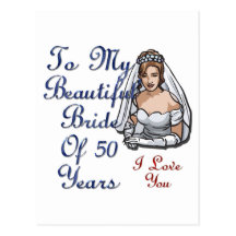 Novia de 50 años postales
