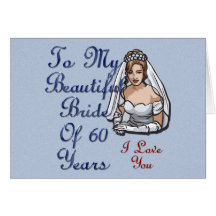 Novia de 60 años felicitación