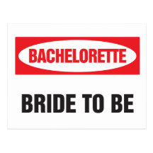 Novia de Bachelorette a ser Tarjeta Postal