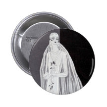 Novia de la aleta pin