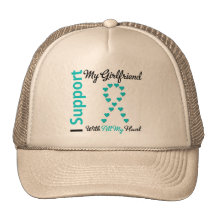 Novia de la ayuda del cáncer ovárico todo mi coraz gorros  