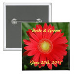 Novia de la margarita del Gerbera y botón del novi