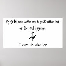 Novia de la selección o higiene dental impresiones