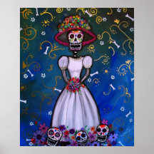 Novia del diámetro de los muertos Senorita Poster