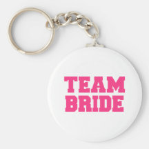 Novia del equipo llavero personalizado