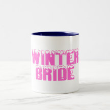 Novia del invierno tazas de café