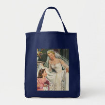 Novia del vintage con el florista en su día de bod bolsa