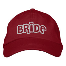 Novia Gorra De Béisbol Bordada