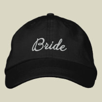 Novia gorras bordados