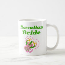 Novia hawaiana taza
