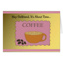 Novia, hora de hacer el café felicitaciones
