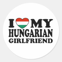 Novia húngara pegatina