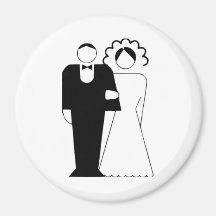 novia, novio imanes para frigoríficos