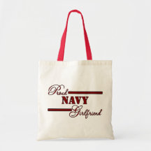 Novia orgullosa de la marina de guerra (negro rojo bolsa