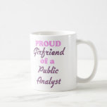 Novia orgullosa de un analista público tazas de café