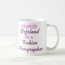 Novia orgullosa de un fotógrafo de la moda tazas