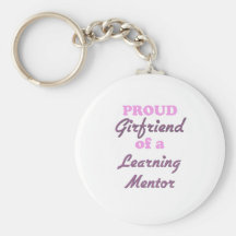 Novia orgullosa de un mentor de aprendizaje llavero