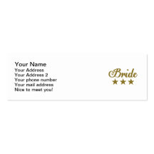 Novia Plantillas De Tarjetas De Visita