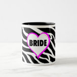Novia (rayas de la cebra) tazas
