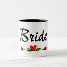 Novia (rosas) tazas de café