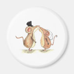 Novia y novio - besando ratones - regalo para casa imanes de nevera