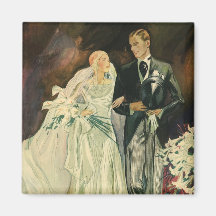 Novia y novio del vintage; ¡Recienes casados apena Iman