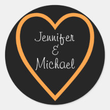 Novia y novio (personalizable) etiquetas  