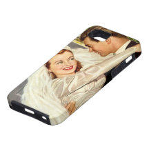 Novia y novio, recienes casados felices del boda d iPhone 5 Case-Mate coberturas