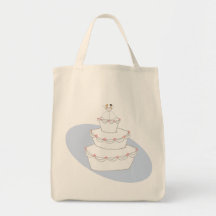 Novias del pastel de bodas dos bolsa
