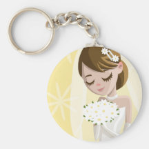 Novias hermosas llaveros personalizados